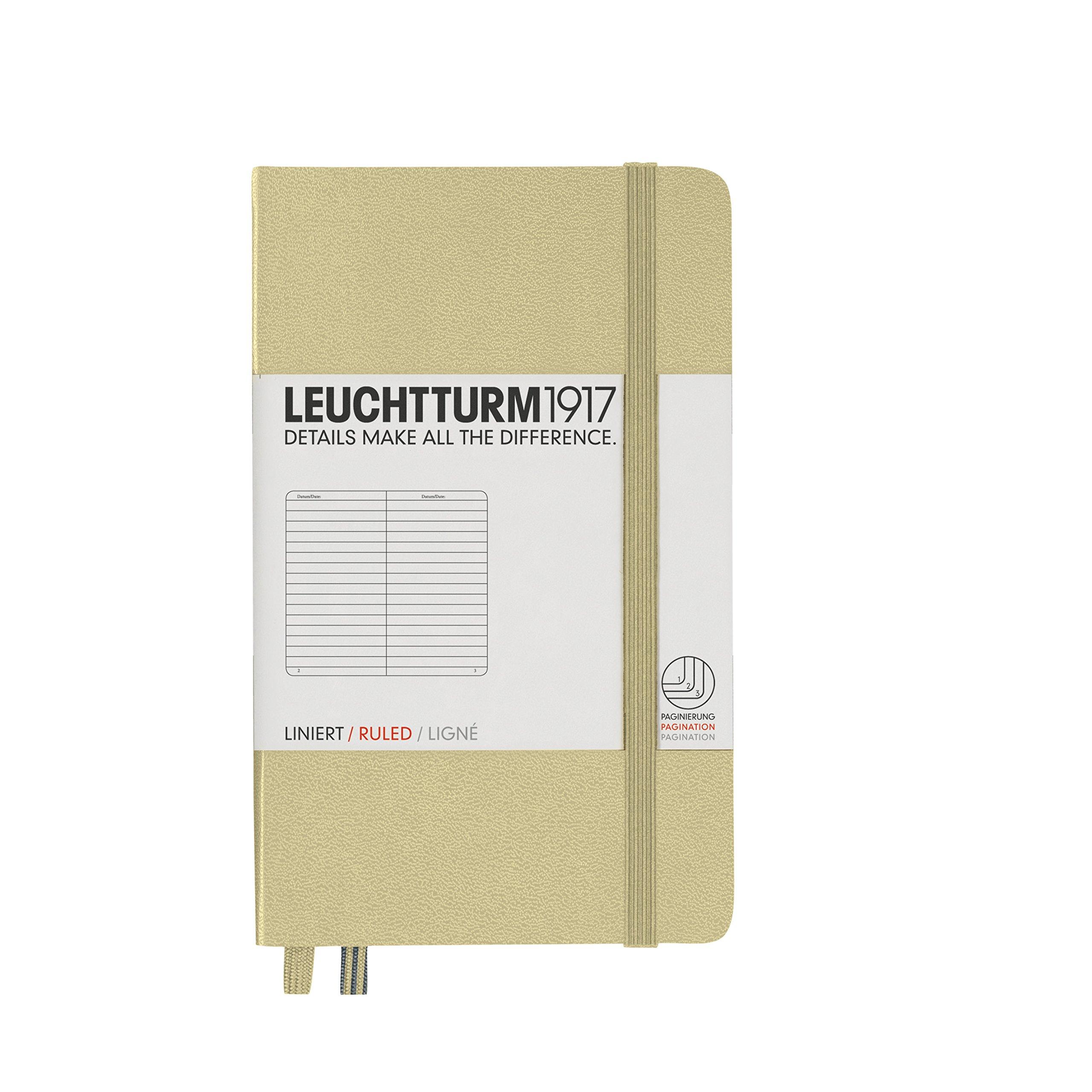 

Leuchtturm Horizontal Officially Imported Notebook, A6, Ruled, Sand, 354588,