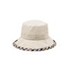 Daks Ivory Check Cotton Linen Blend Bucket Hat Dbhe4f123i2