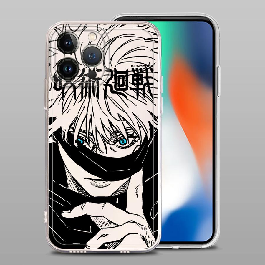 Case for iPhone 17 Pro Max 13 Pro 14 Plus 7 8 XR 11 15 12 Mini 16 XS Max Air Soft Phone Cover Japanese Cool Anime