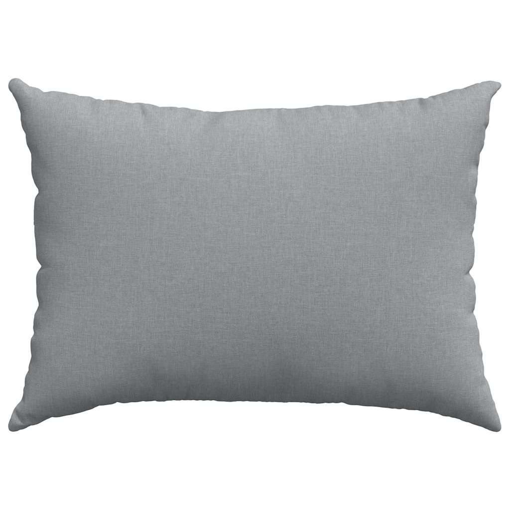 Sofa Cushions 2 Pcs Light Grey 70 X 50 Cm Fabric