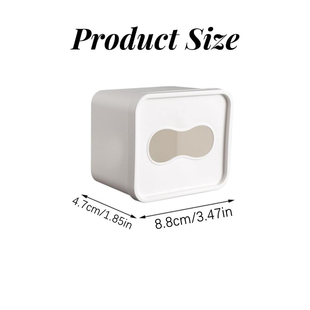1/2 Pezzi Scatola Porta Guanti Monouso da Parete Contenitore Quadrato per Sacchetti della Spazzatura Pellicola Alimentare Maschere Organizer da Cucina