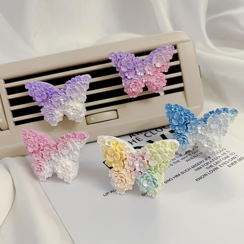 1pc Silicone Butterfly Candle Mold, DIY Aromatherapy Wax Stone, Animal Theme Car Vent Decor Hanging Ornament Flower Butterfly Candle Making Supplies