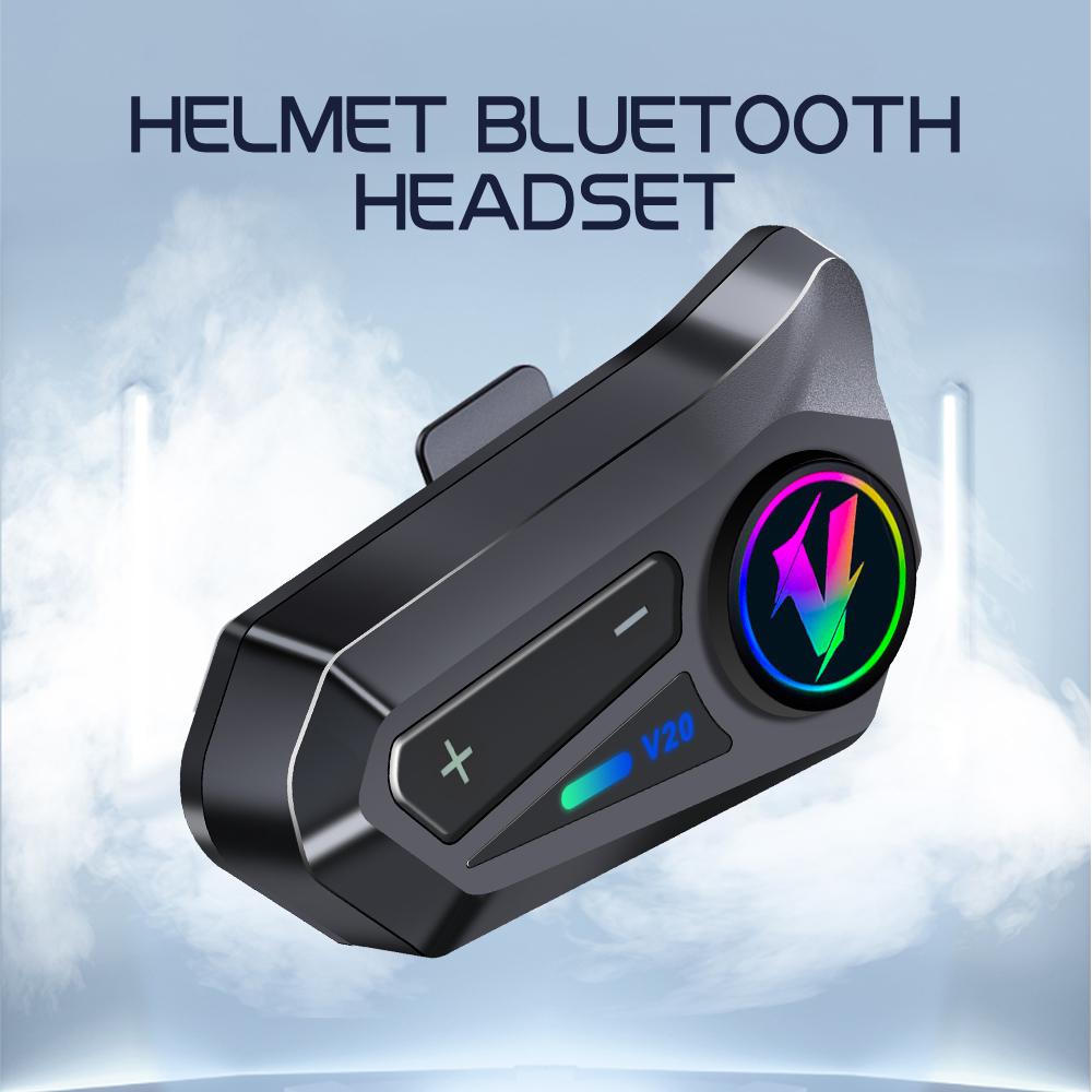 Bluetooth 5.3 Helmet Headset Wireless Hands-free Call Phone Kit Motorcycle Waterproof Earphone MP3 Music Player Speaker for Moto