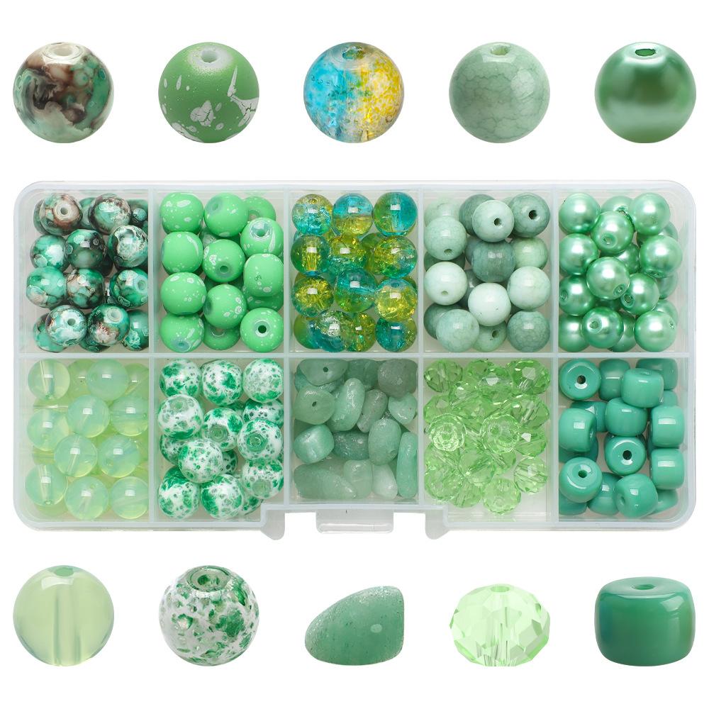 10 Grid/box Gravel Cracks Burst Beads, Glass Crystal Loose Beads, DIY Bracelet, Beaded Material