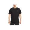 Nike Dri-FIT Trail Solar Chase ADV Logo Running Comfortable Versatile Short Sleeve Breathable T-Shirt Men Tops Black Summit-White HJ3581-010