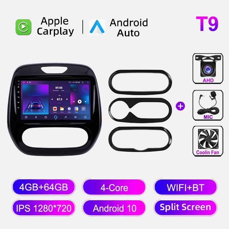 Android Auto Radio For Renault Captur CLIO Samsung QM3 2011 - 2018 Stereo Carplay GPS Navigation System 2 Din DSP DVD Head Unit