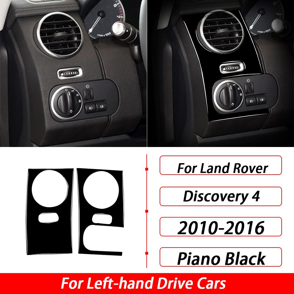 For Land Rover Discovery 4 2010-2016 Carbon Fiber Car Interior Accessories Multimedia Panel Engine Button Cover Trim Sticker