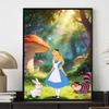 Disney Alicia en el País de las Maravillas pintura de diamantes hecha a mano diy mosaico arte pintura kit decoración del hogar
