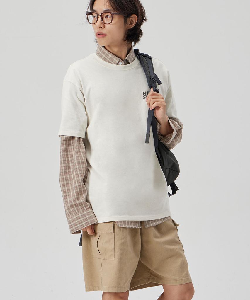 MAKEITTO [Graffiti Logo] Crew Neck Tee_Cream