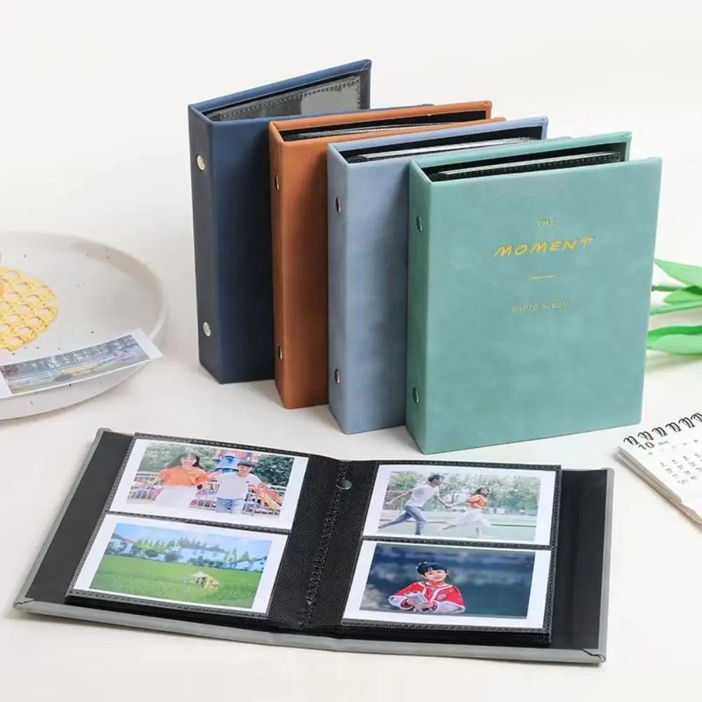 64 Pockets Instant Camera Photo Album Suede Surface PU Leather Memorial Booklet for /Fujifilm Instax Mini 12/11/EVO
