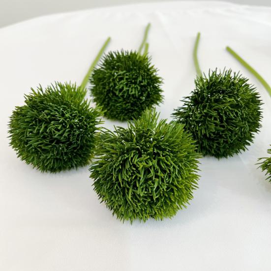 Artificial Dianthus Stem Realistic Fake Green/Orange/Yellow Tricks Plant for Vase Home Office Wedding Decoration Flower Arrangment