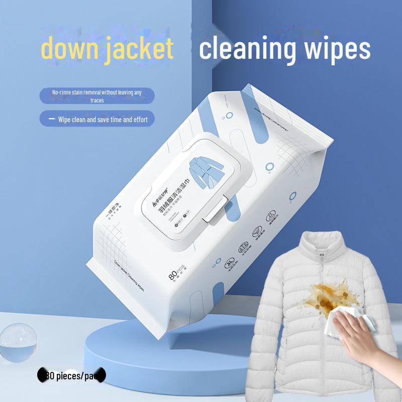 

Салфетки для чистки пуховиков Lucky Goddess - семейная упаковка из 80 шт. для дезинфекции без воды