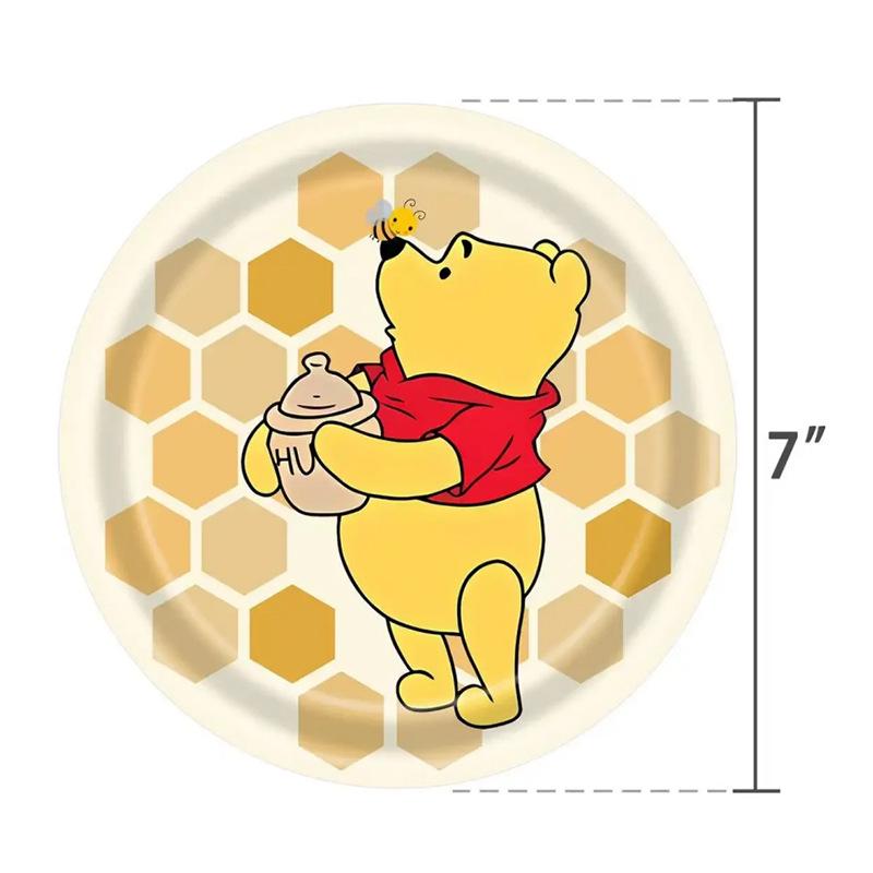 Winnie the Pooh Birthday Party Decorations & Tableware Set with Invitations and Banners