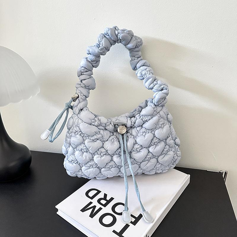 New Bubble Pleated Bag Women's New Foreign Style Underarm Bag Personalized Commuting Shoulder Messenger Bag