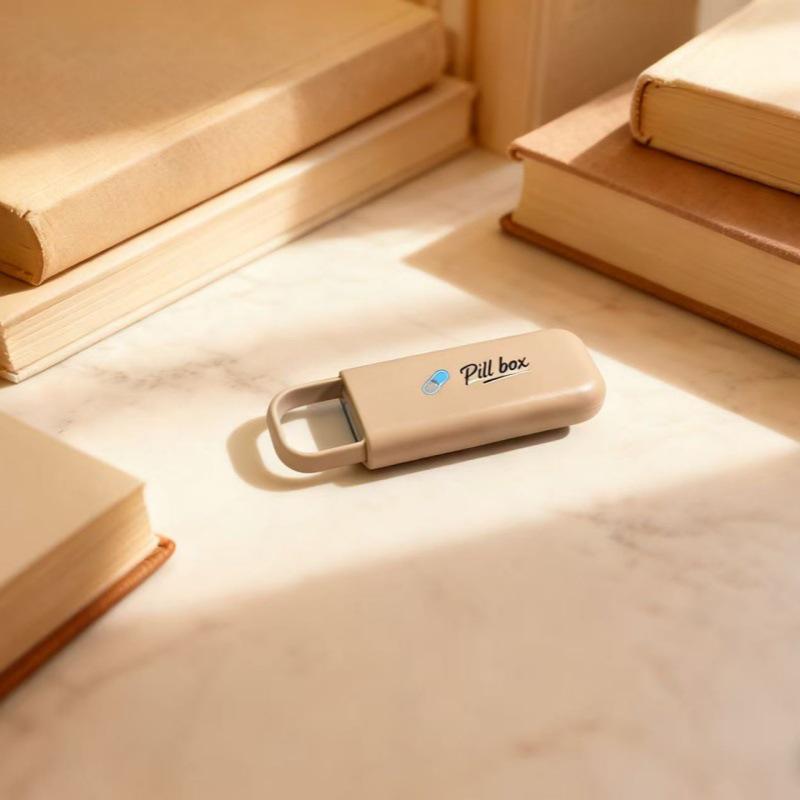 Three-Compartment Daily Pill Box for Elderly - Ideal Gift