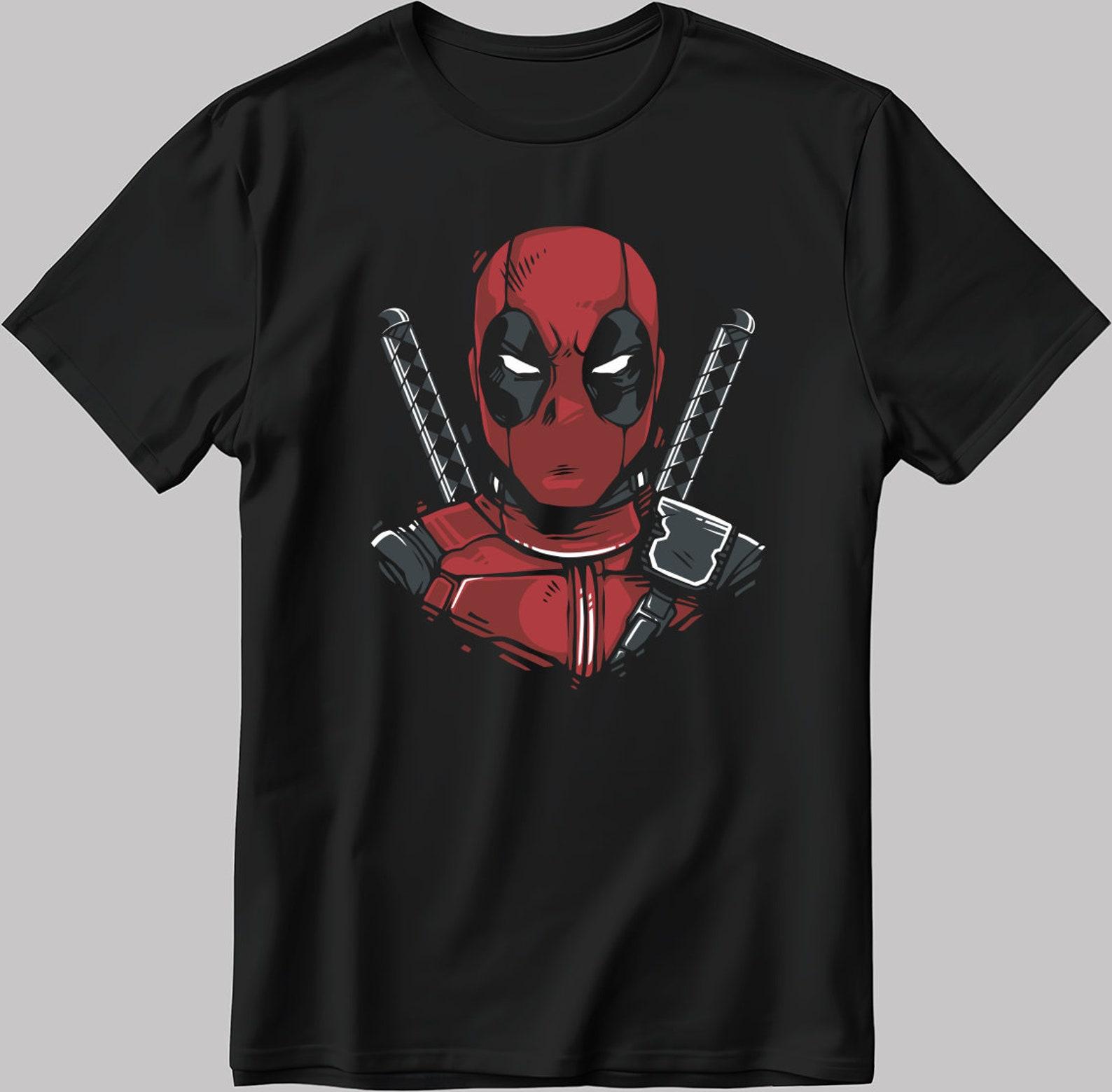 Deadpool Graphic T-Shirt, Unisex Cotton Tee U24 XL
