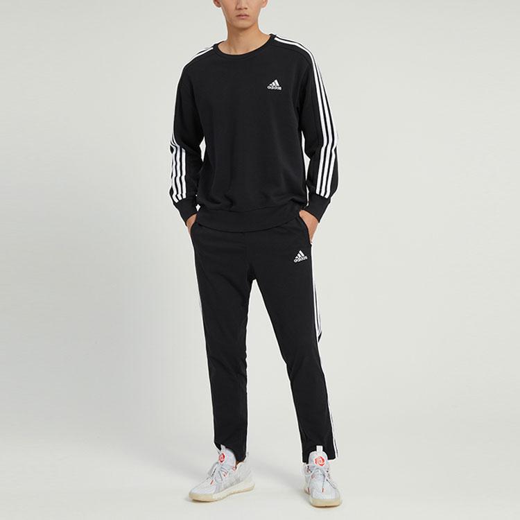 New Adidas Essentials French Terry 3 Stripes Sweatshirt IC9317