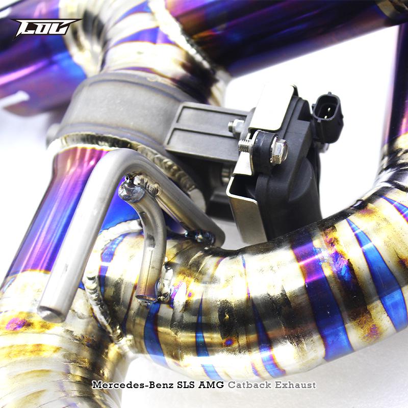 Mercedes SLS AMG C197 Titanavgassystem med Fjärrstyrda Ventiler för Förbättrat Sportbilsjud