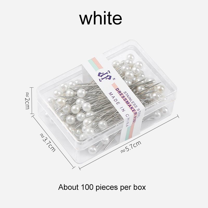 100pcs Sewing Pins for Fabric with Box Straight Pin Positioning Needle Household Craft Sewing Tools Jewelry DIY Decoration TMZ