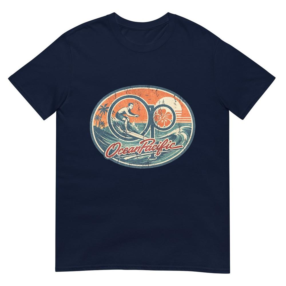 Op Vintage Beach Palm Tree Retro Coastal Travel TShirt S