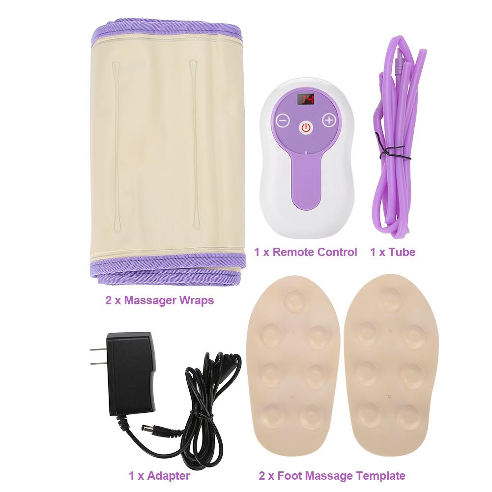 Air Compression Body Massager Electric Circulation Leg Wraps For Foot Waist Arm Foot Therapy