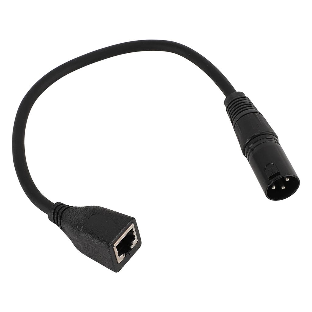 3 Pin XLR Male to RJ45 Female Adapter Cable OFC PVC XLR Male to RJ45 Ethernet Connector for DMX CON Controller Series