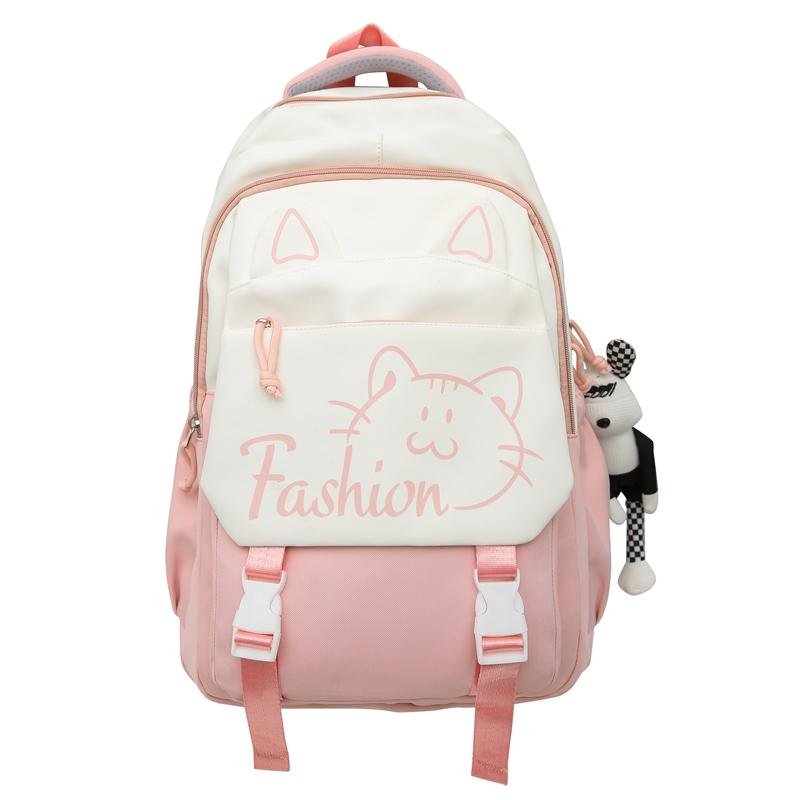 Women's Backpack Large Capacity Backpack Student Color Contrast School Bag