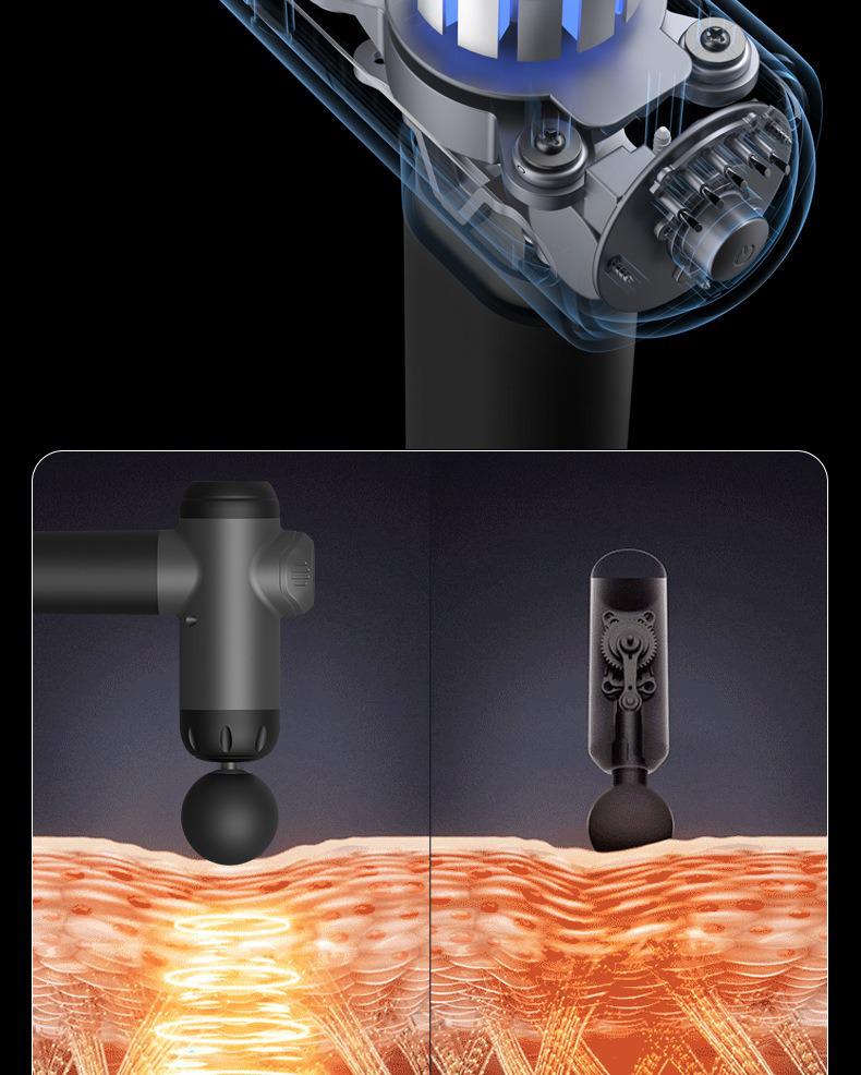 Rechargeable Electric Muscle Massager Gun for Sports Relaxation