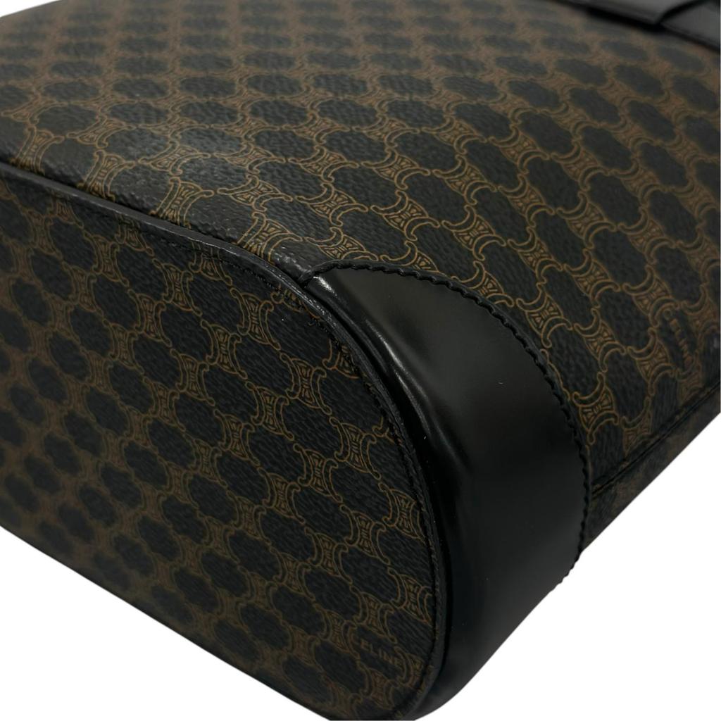 CELINE Macadam Handbag black Women used