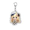 Kawaii Virtual YouTuber VTuber Acrylic Keychain Cartoon Cute Anime Hololive Production Bag Charm Creative Jewelry Accessories