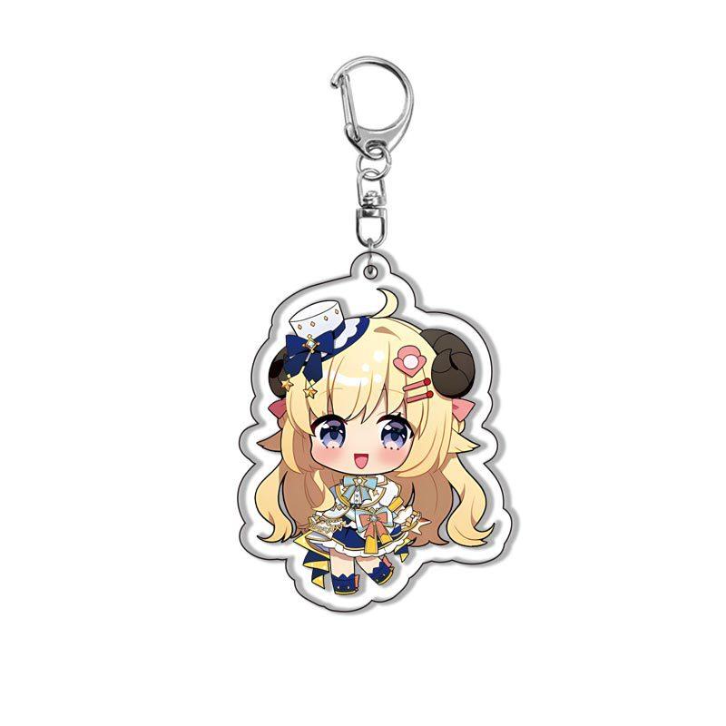 Kawaii Virtual YouTuber VTuber Acrylic Keychain Cartoon Cute Anime Hololive Production Bag Charm Creative Jewelry Accessories