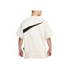 Nike Sportswear Swoosh Large Logo Print Casual Crew Neck T-Shirt Men Tops Coconut-Milk FB7872-113