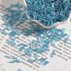 7mm Silver-Filled Glass Rice Tube Beads for DIY Jewelry, Necklace & Clothing Accessories