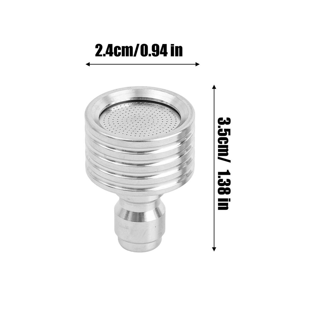 1/4 Inch Quick Connect Stainless Steel Small Sprayer Nozzle High Pressure Washer Spray Head for Car Washing Tire Cleaning Garden