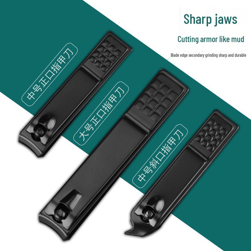 18-Piece Black Stainless Steel Nail Care Set: Clippers, Pedicure Tools, Tweezers, and Blackhead Removers