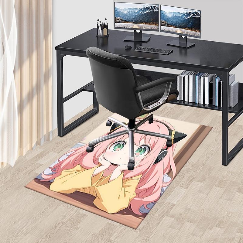 

1pc Anime Cartoon Design Office Chair Mat Non-Slip Carpet for Home Decor, Suitable for All Seasons - Perfect Gift for Anime Lovers!M003 60cm by 90cm
