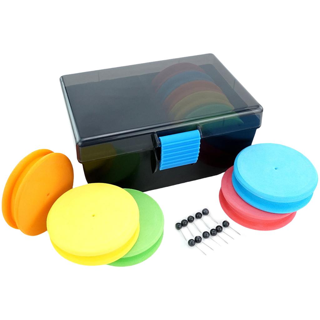 10pcs Foam Spools Line Leader Wire Board Winding Line Board Carp Fishing Rig Winders Hook Rig Holder Fishing Line Holder