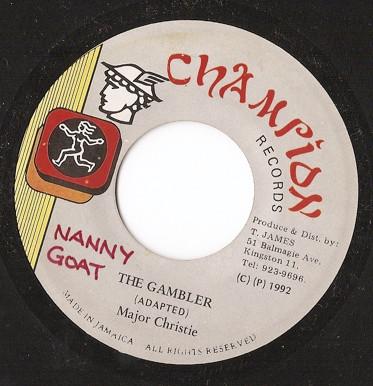 

7inch Record MAJOR CHRISTIE The Gambler NONE Champion Record 1992 Jamaica Reggae Ska Dub Used