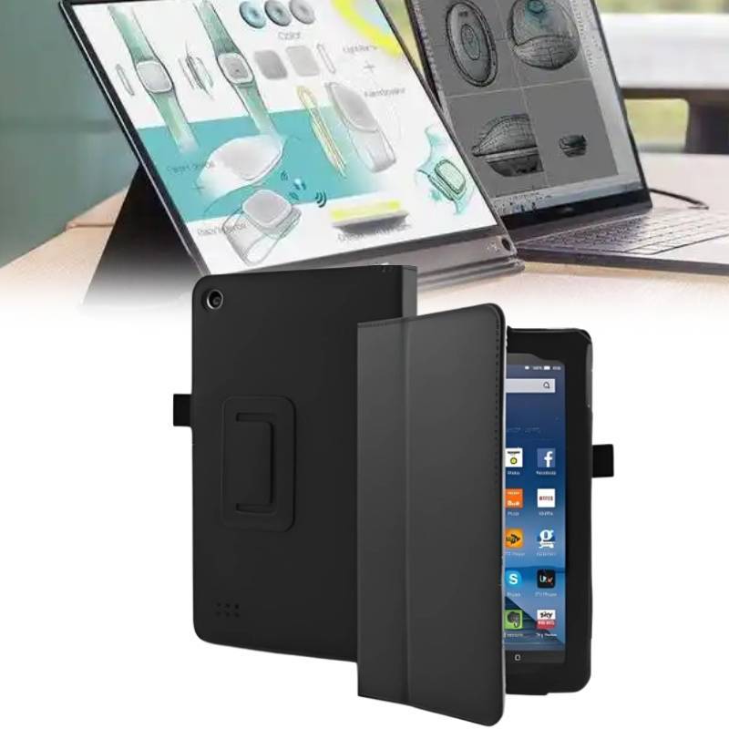 Para Kindle Fire Hd 7 8 Capa Protetora Com Suporte de Couro à Prova de Choque Para Segurança de Tablet