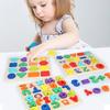 Wooden Alphabet Puzzle Blocks For Kids Educational Toy With Diy Shape Matching For Early Learning