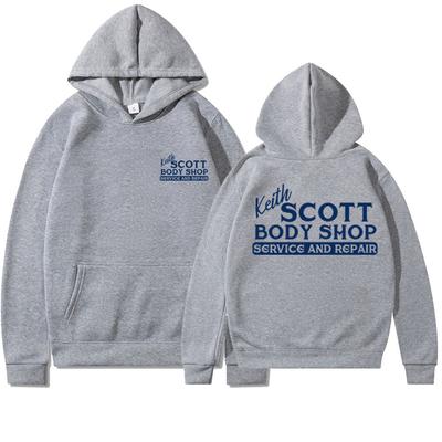 Sudadera con capucha Keith Scott Body Shop Sudadera con capucha One Tree Hill Sudadera Ravens Basketball Estampado a 2 caras Sudaderas con capucha Lucas Nathan Scott