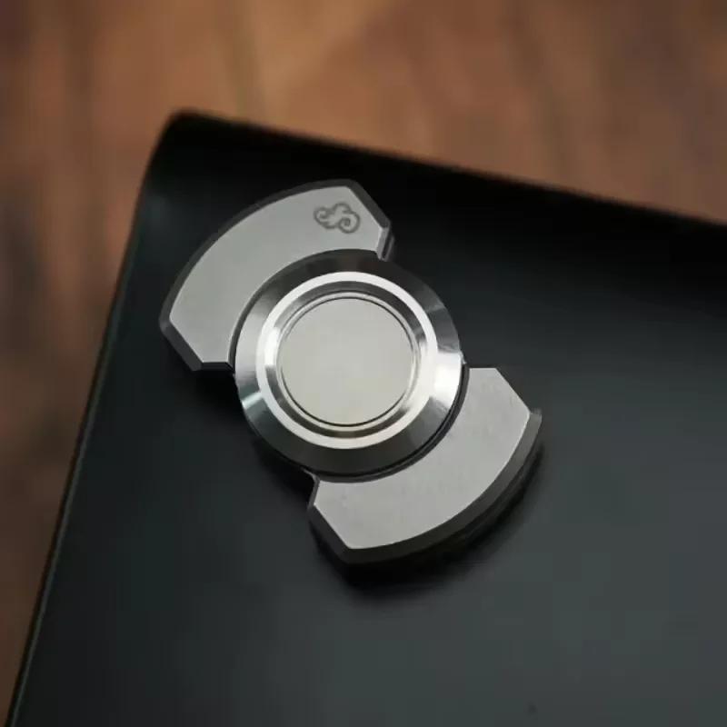 3-in-1 Fidget Spinner Toy for Adults Metal Slider Clicker Spinner Magnetic EDC Gadget Gifts Stress Anxiety Relief ADHD Autism