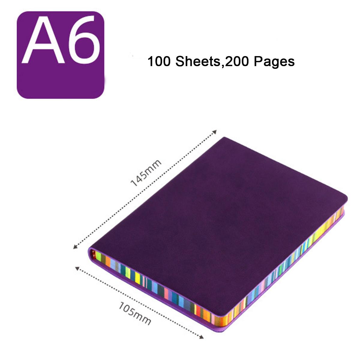 (Возможна гравировка логотипа) Цветной студенческий блокнот формата А6/А5/В5, кожаный деловой блокнот, журнал встреч, дневник, внутренняя страница с подкладкой, справочник A6