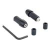 Kijima 204-1316 Motorcykeldelar Styrets Ändkåpa, Nylon, Litet Huvud, Svart, Set om 2