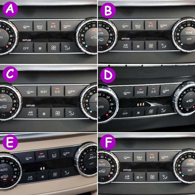 8PCS W166 W292 W463 Dashboard Air Conditioner Wind Volume Heater Climate Control Button For Mercedes Benz ML GL GLE GLS G Class