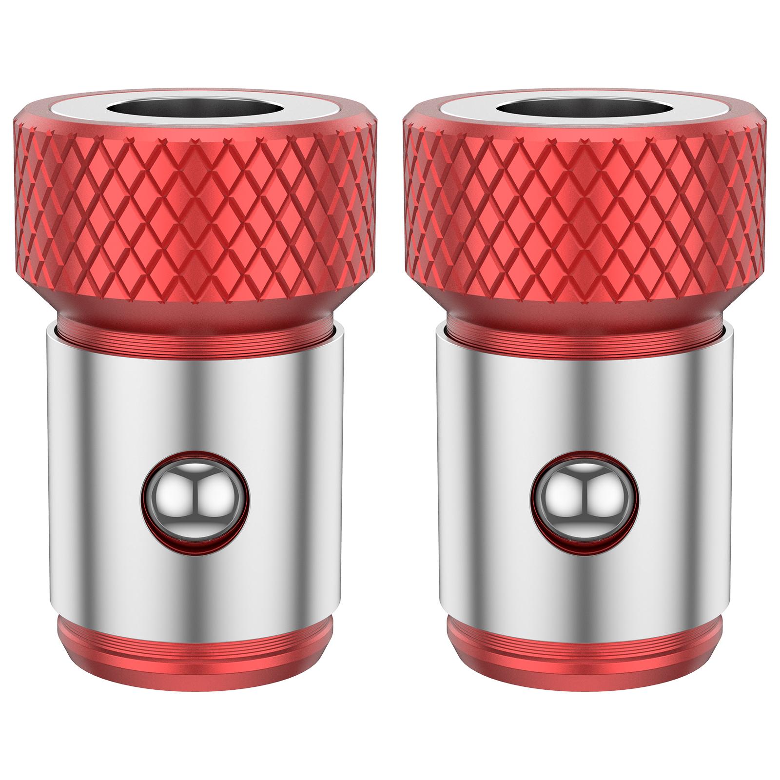 

Magnetic Screwdriver Ring Instant Magnetizer Bit Holder Stainless Steel Anti-Slip Screwdriver Bit Holder Effect for Screwing