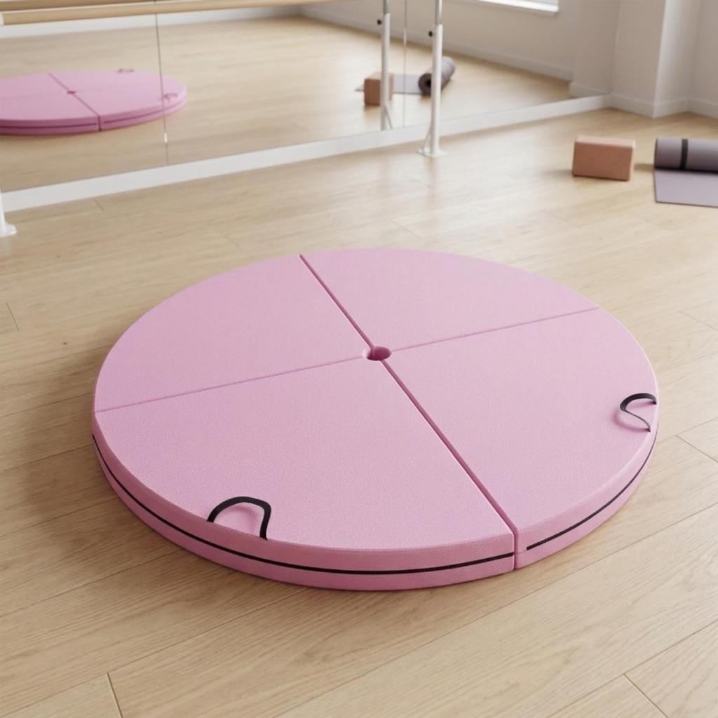 Round Dance Pole Mat Portable for Home Practice
