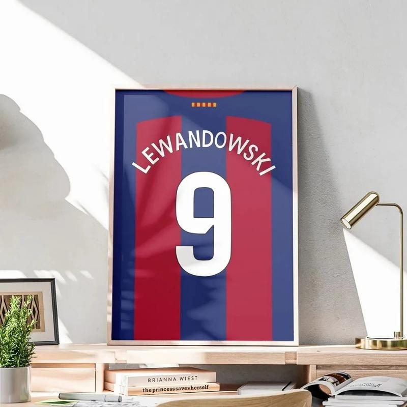 

Плакаты на холсте Сезон 2024 Футбольная майка Знаки спортивных звезд Настенный декор Идеально для фанатов и эстетического декора комнаты 21cm×30cm NoFrame