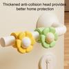 Flower Door Handle Anti-collision Pad Stopper Wall Silicone Door Protector Universal Floral Door Lever Mount