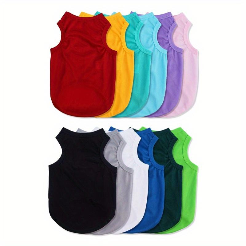3 ks/sada modrá/fialová/růžová polyesterová jednobarevná protiblechová vesta, snižuje izolaci a prodyšnost, pro kočky a psy, pro vnitřní i venkovní použití